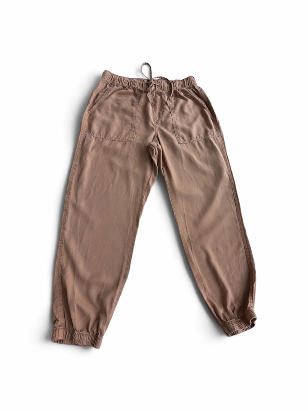 Sanctuary Utility Jogger Pants Brown Taupe Pull On Elastic Waist Pockets